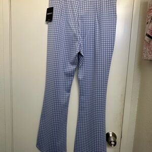 Forever 21 Blue and White Checkered Pants